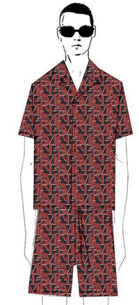 STAGGERED LOGO SHORT