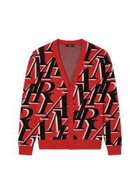 STAGGERED LOGO CARDIGAN