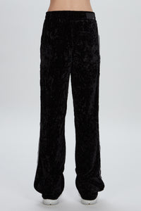 CRUSHED VELVET TRACK PANT