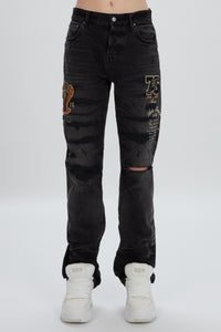 VARSITY EAGLE LOGO STRAIGHT JEAN
