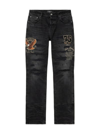 VARSITY EAGLE LOGO STRAIGHT JEAN