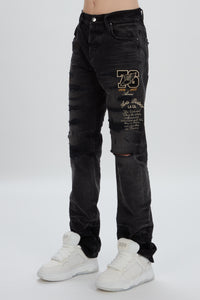 VARSITY EAGLE LOGO STRAIGHT JEAN