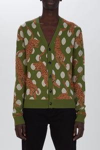 LEOPARD CRYSTAL CARDIGAN