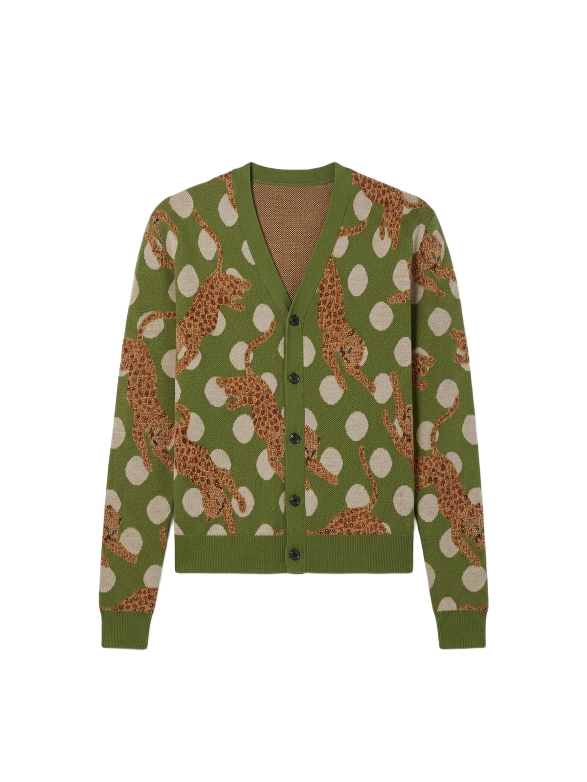LEOPARD CRYSTAL CARDIGAN