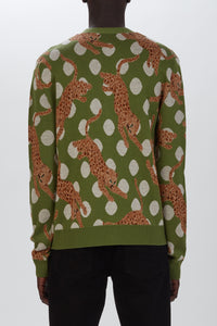 LEOPARD CRYSTAL CARDIGAN