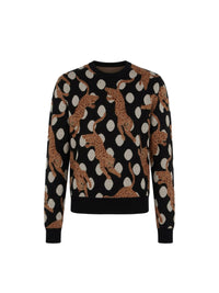 LEOPARD CRYSTAL CREWNECK
