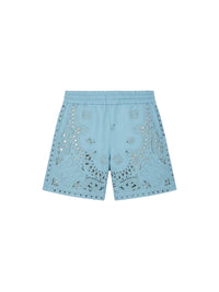 LEATHER BANDANA SHORT