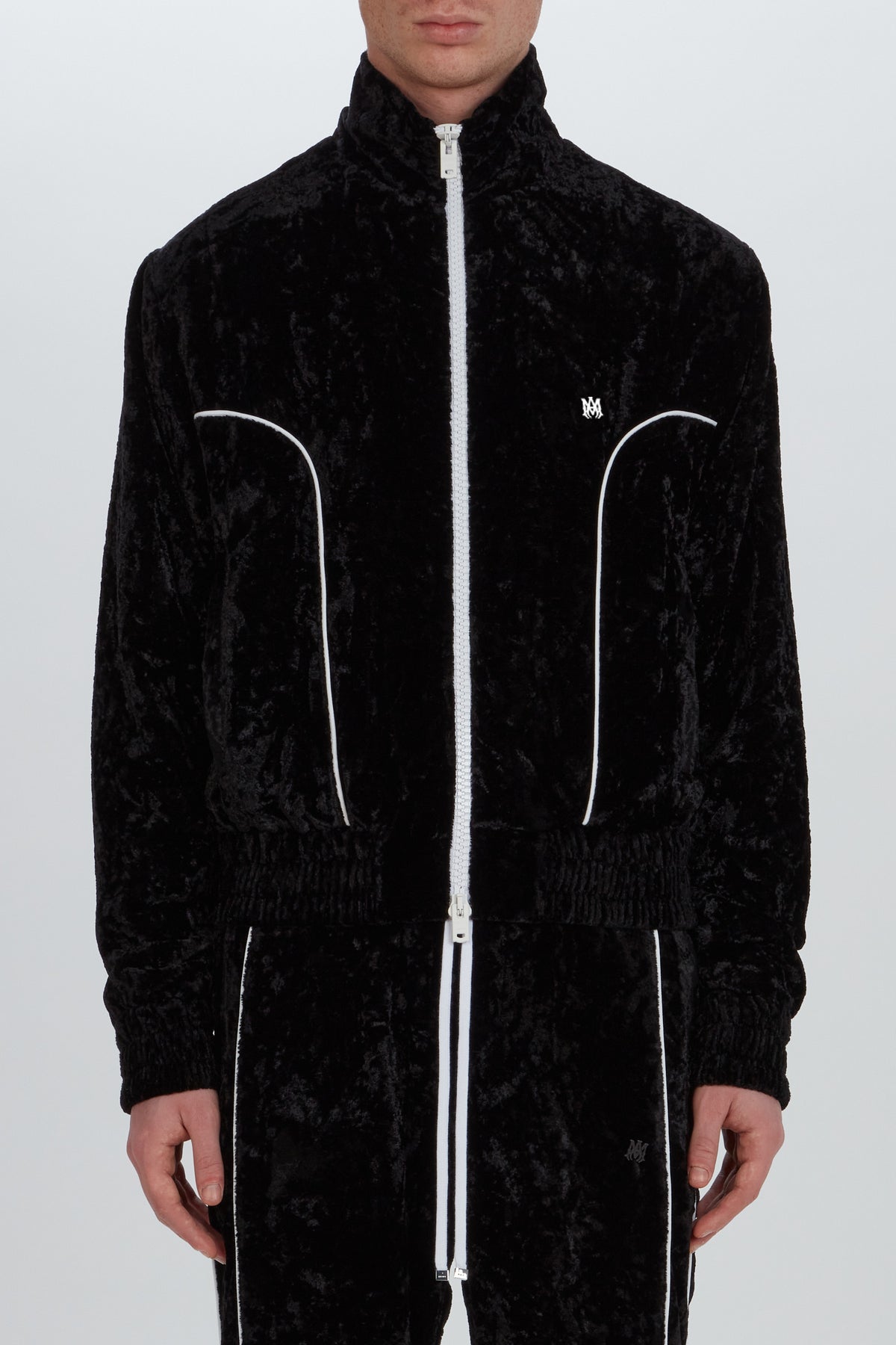 CRUSHED VELVET TRACK JACKET