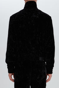 CRUSHED VELVET TRACK JACKET