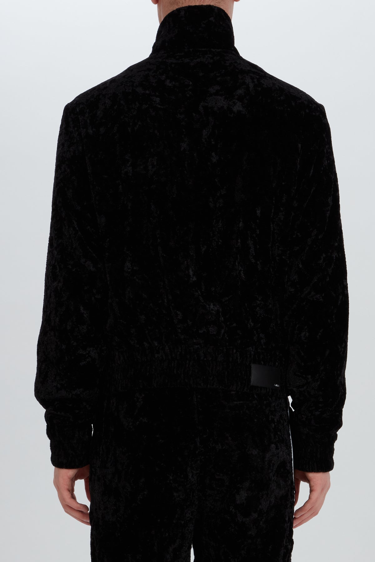 CRUSHED VELVET TRACK JACKET