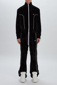 CRUSHED VELVET TRACK JACKET