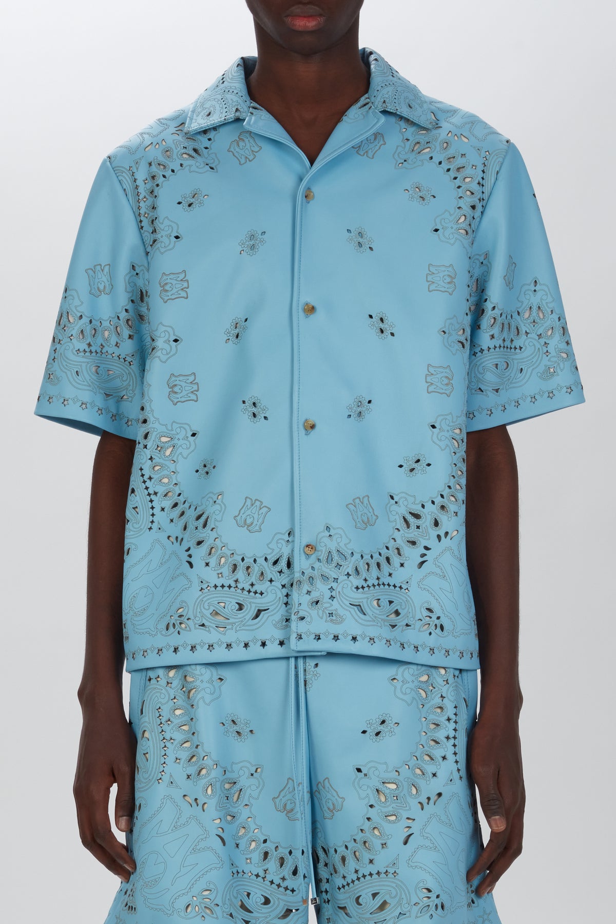 LEATHER BANDANA S/S SHIRT