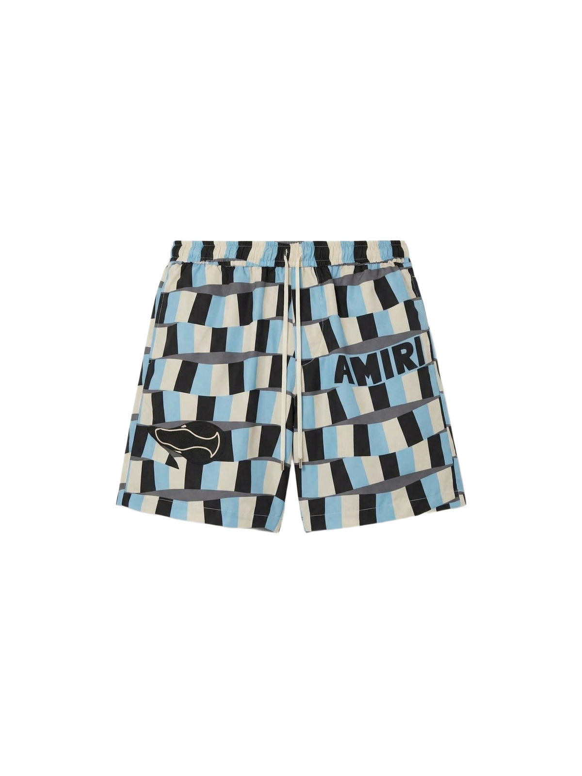 CHECKERED SNAKE SILK SHORT