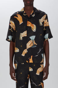 CHAMPAGNE BOWLING SHIRT