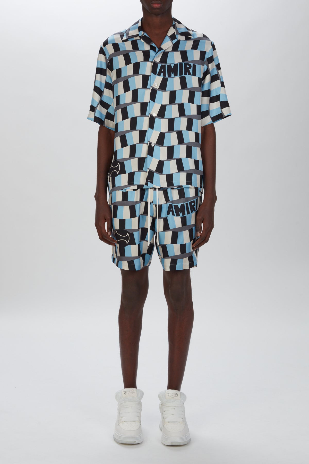 CHECKERED SNAKE BOWLING SHIRT