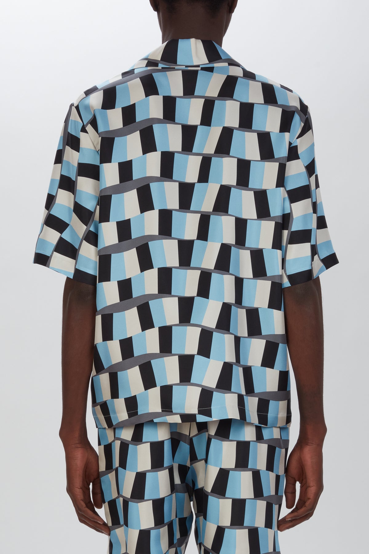 CHECKERED SNAKE BOWLING SHIRT