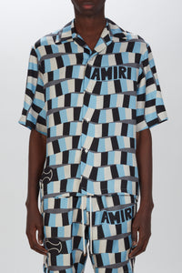CHECKERED SNAKE BOWLING SHIRT