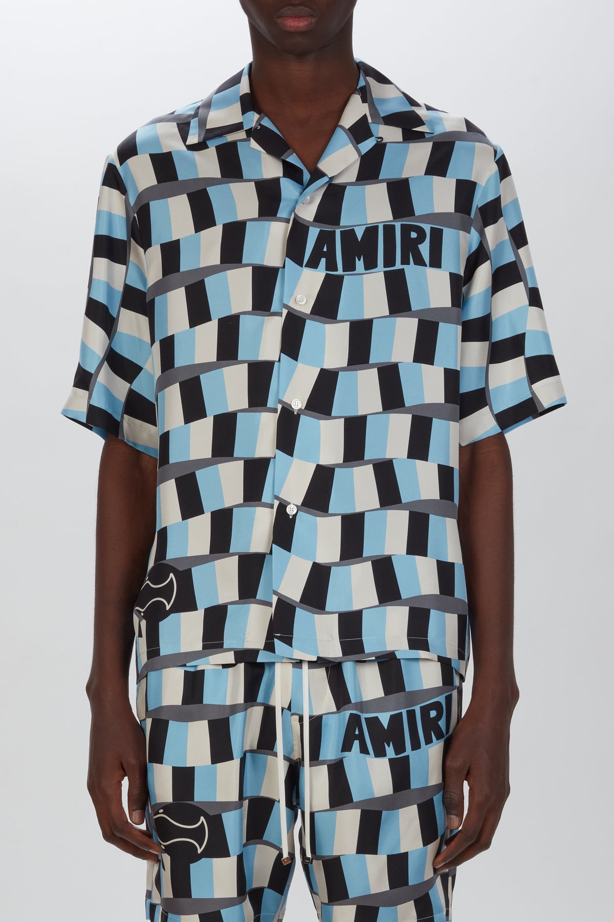 CHECKERED SNAKE BOWLING SHIRT