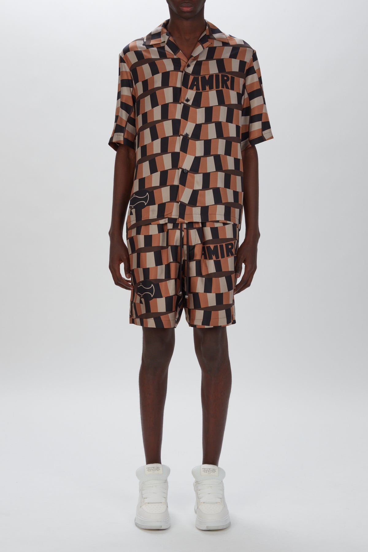 CHECKERED SNAKE BOWLING SHIRT