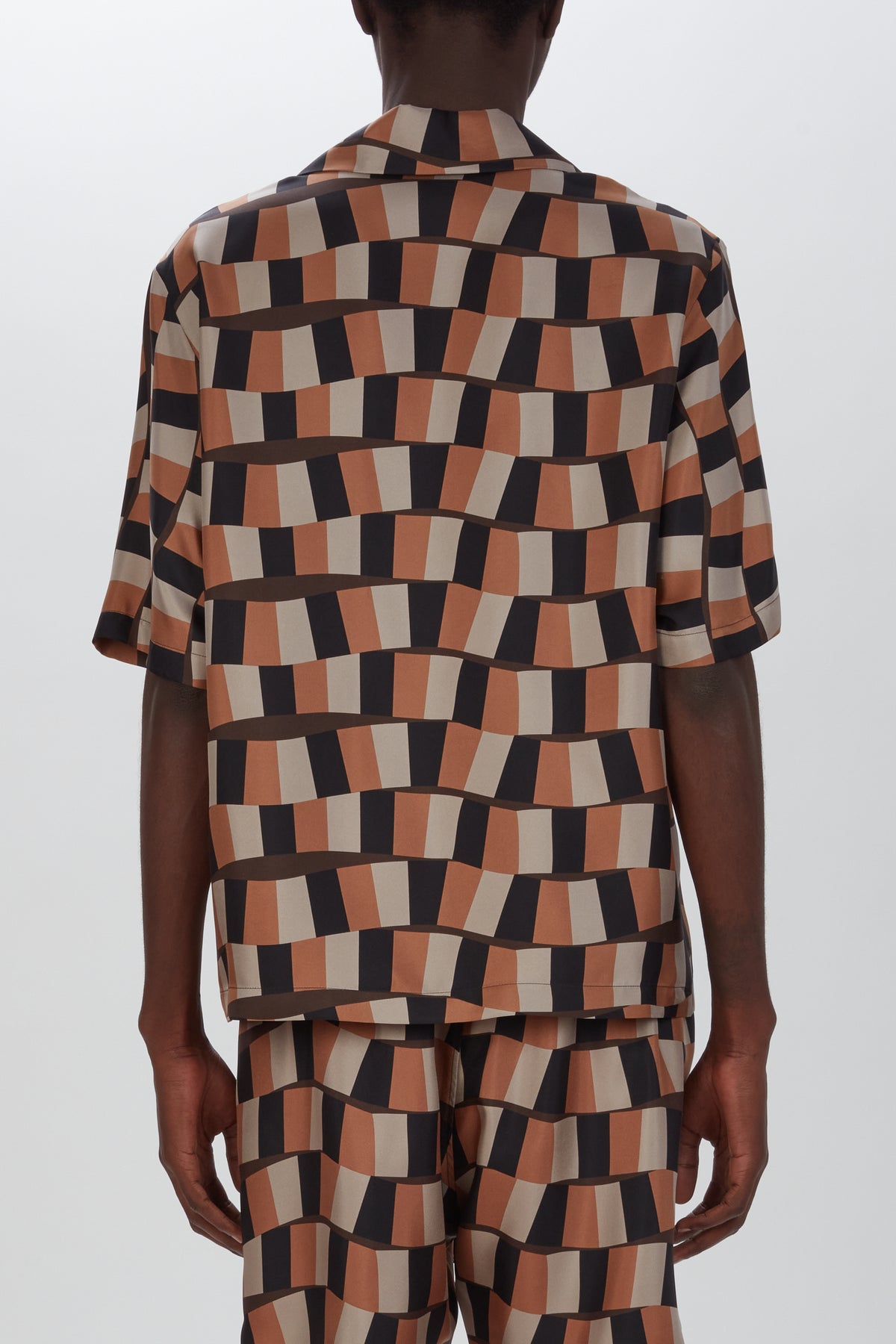 CHECKERED SNAKE BOWLING SHIRT