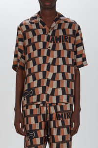 CHECKERED SNAKE BOWLING SHIRT