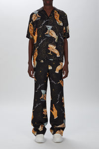 CHAMPAGNE CRYSTAL BOWLING SHIRT