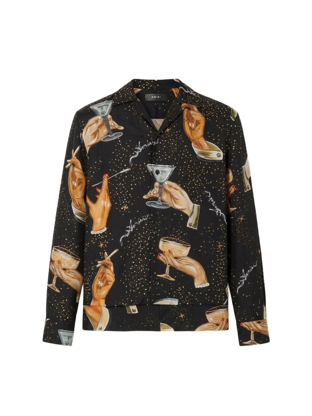 CHAMPAGNE CRYSTAL BOWLING SHIRT