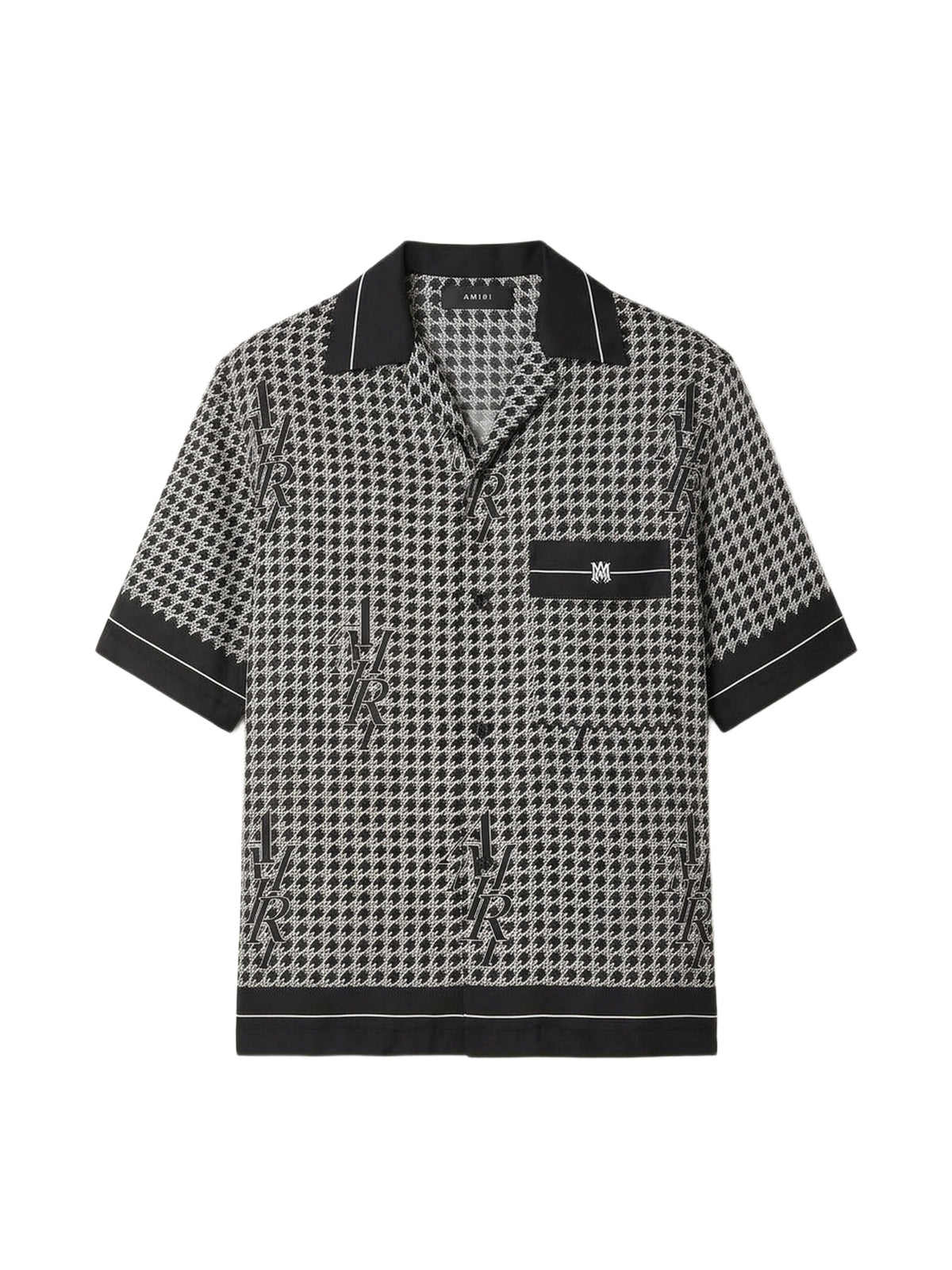 AMIRI HOUNDSTOOTH BOWLING SHIRT