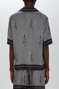 AMIRI HOUNDSTOOTH BOWLING SHIRT