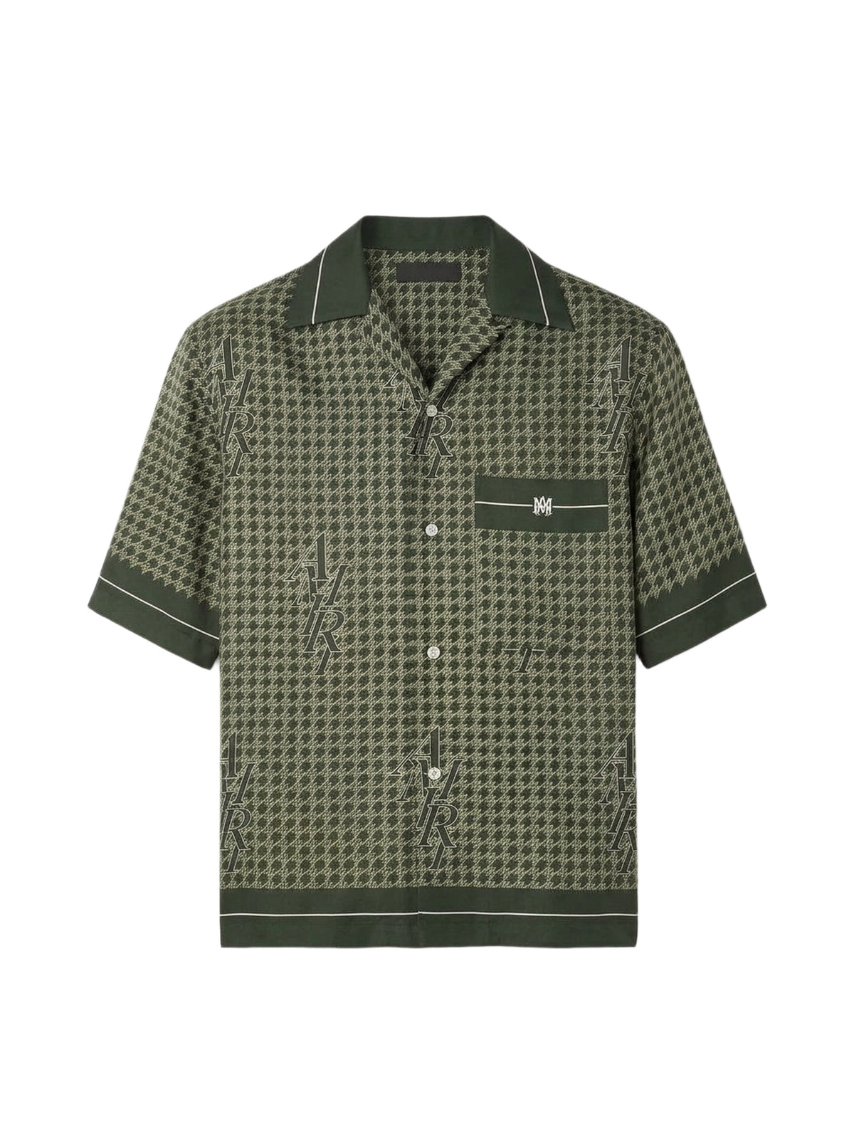 AMIRI HOUNDSTOOTH BOWLING SHIRT