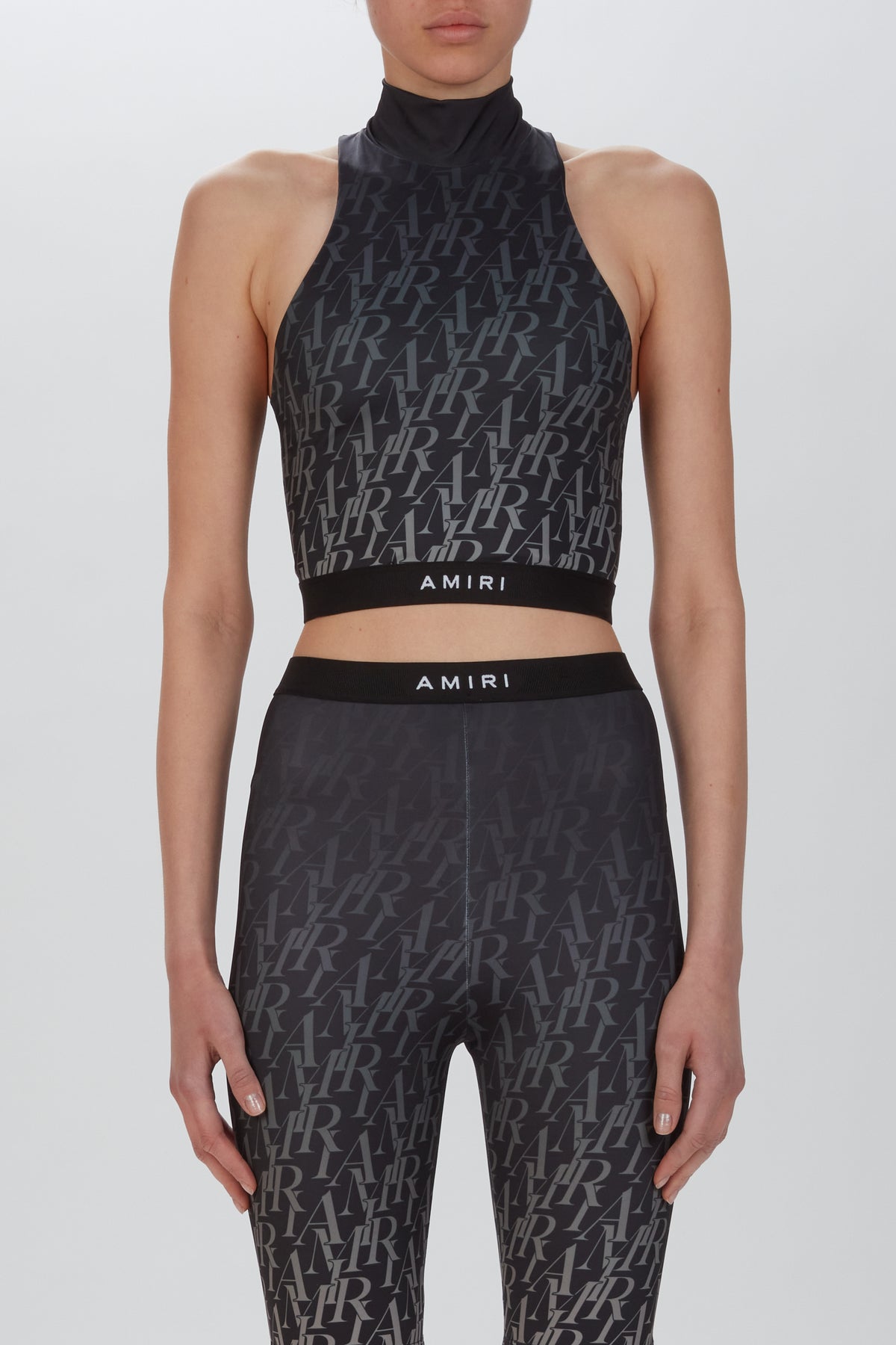 AMIRI BURNOUT MOCK NECK TOP