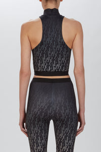 AMIRI BURNOUT MOCK NECK TOP
