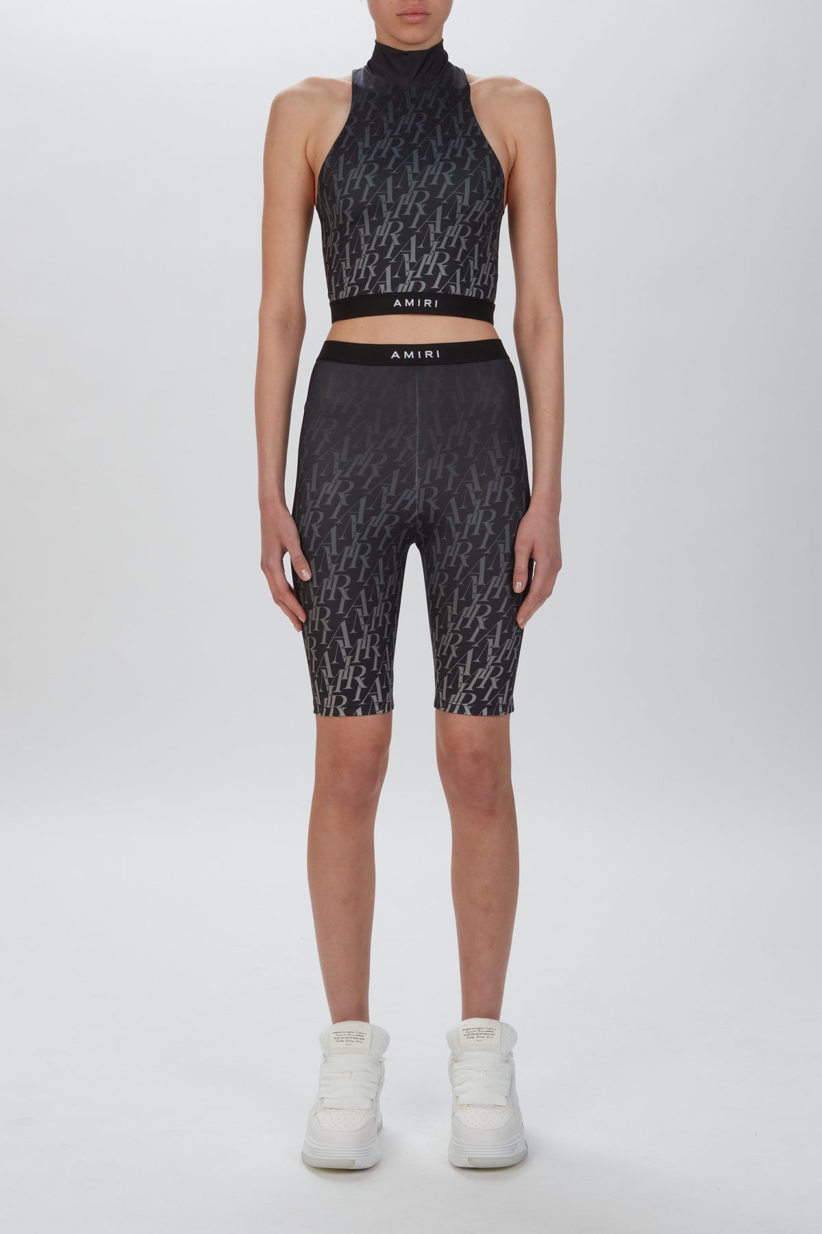 AMIRI BURNOUT MOCK NECK TOP