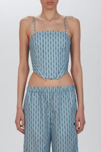 AMIRI PINSTRIPE CORSET