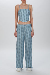 AMIRI PINSTRIPE CORSET