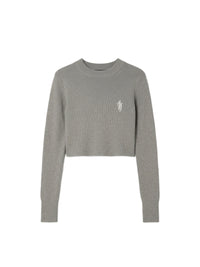 AMIRI STACK CROPPED CREWNECK