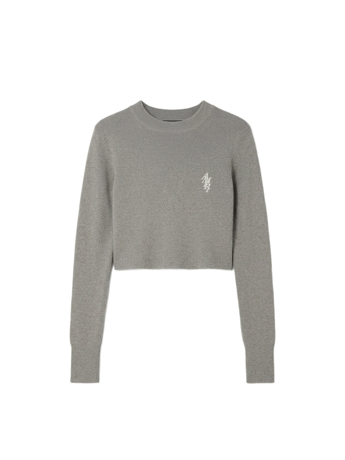 AMIRI STACK CROPPED CREWNECK