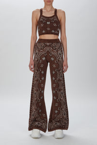 BANDANA FLARED SWEATPANT