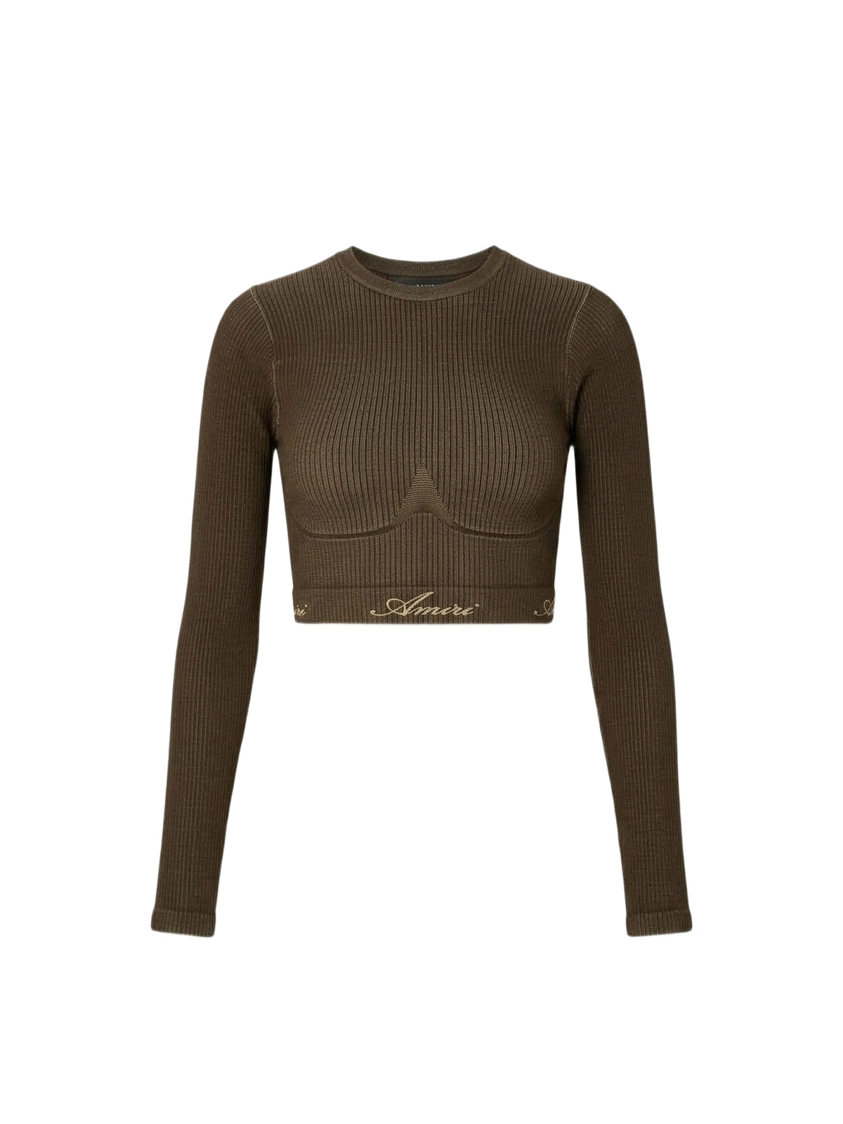 RIBBED SEAMLESS L/S TOP