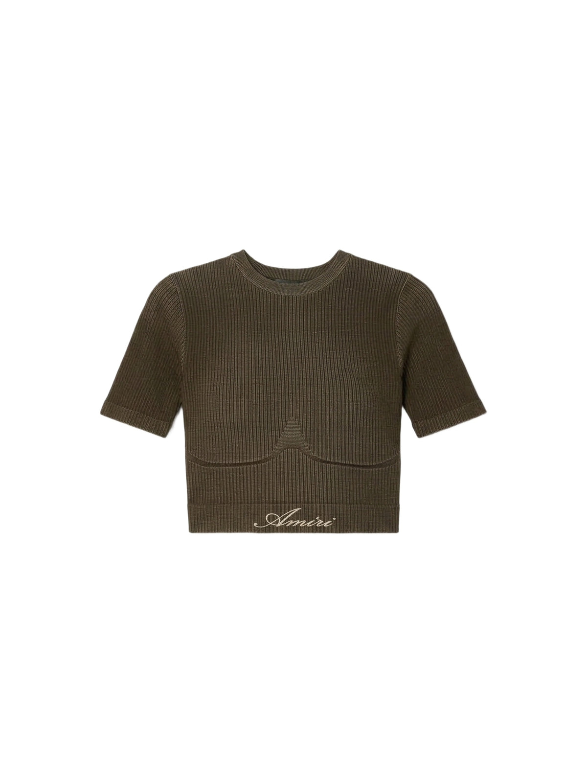 RIBBED SEAMLESS S/S TOP