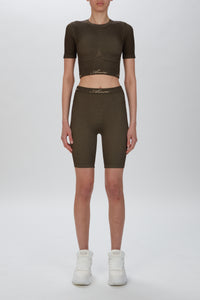RIBBED SEAMLESS S/S TOP