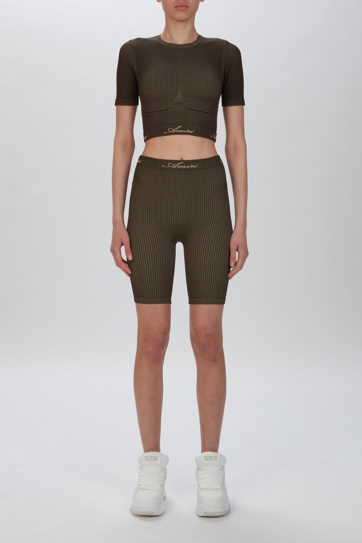 RIBBED SEAMLESS S/S TOP