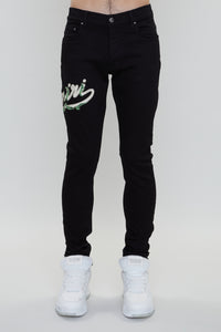 BAROQUE LOGO VARSITY JEAN