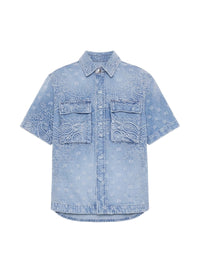 BANDANA JACQUARD SNAP SS SHIRT