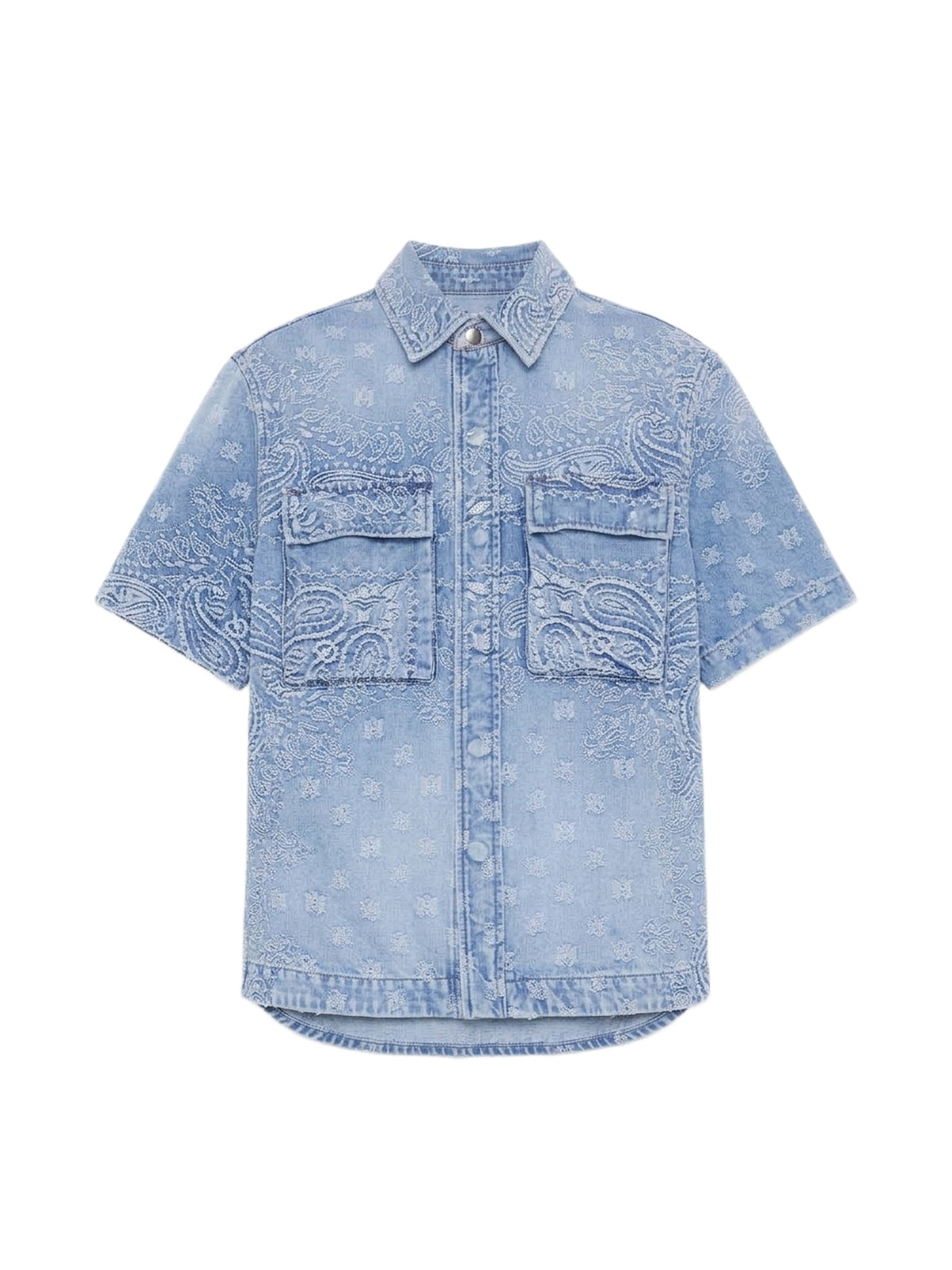 BANDANA JACQUARD SNAP SS SHIRT