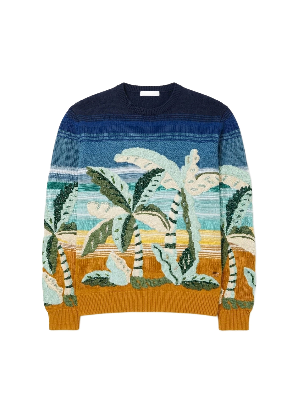 EMBROIDERED PALM TREE CREW