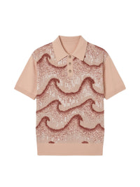 WAVY EMBELLISHED POLO