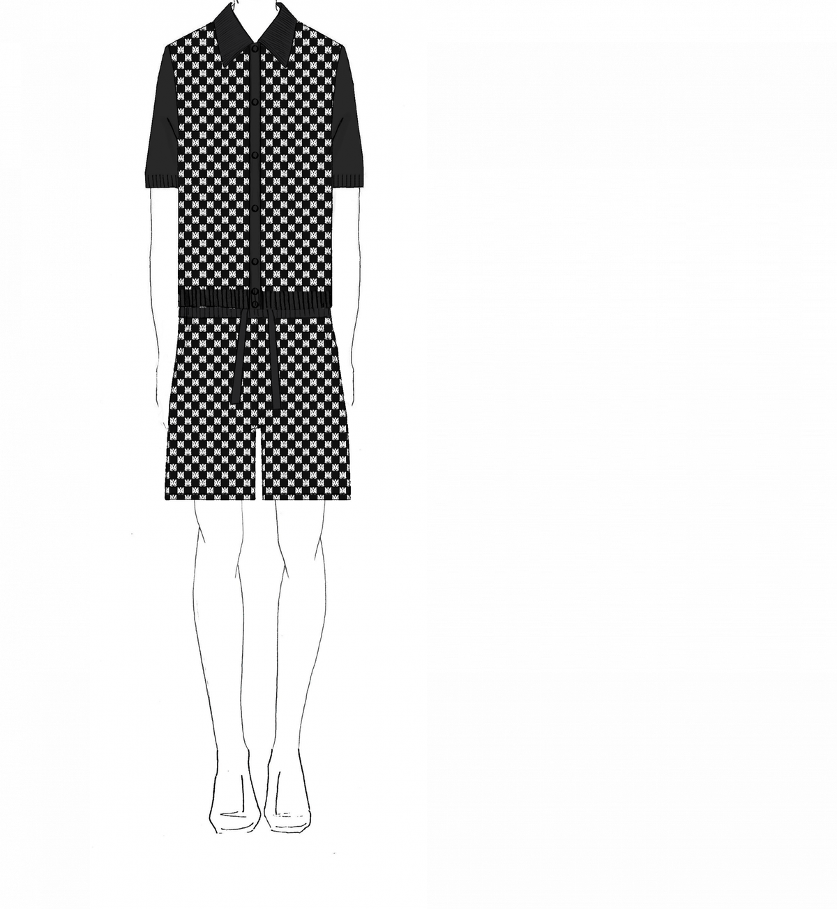 SILK WOVEN COMBO SHORT