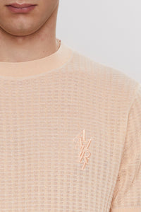 WAFFLE STITCH TEE