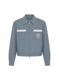 REVERSIBLE MICRO CHECK BLOUSON